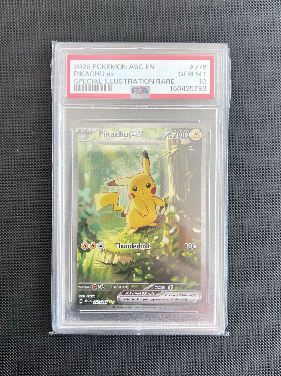 Pikachu Pokémon TCG Grade 10 Rare Individual Collectible Card Game