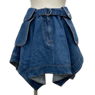LOEWE - S540Y1EX03 Blue [Outer fabric] cotton Women's Skirt