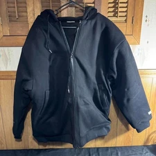 Black Comfrt weighted jacket with zipper Size XL