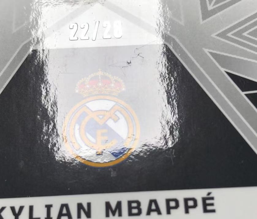 2025-26 Panini Obsidian Kylian Mbappe #13 Imperial Jade /28 view 3