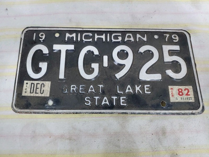 1979 Michigan License Plate GTG-925