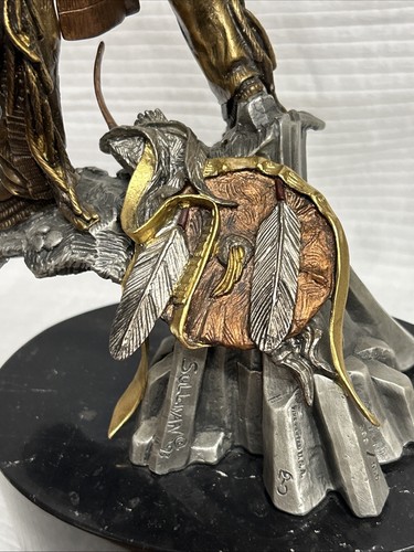 Vintage Chilmark Fine Pewter “To The Great Spirit” Gray Elk A Prayer For Peace - Picture 10 of 20