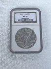 2002 American Silver Eagle Dollar Coin NGC Certified MS69 Brown Label