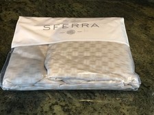Sferra MACCHIA FULL/QUEEN Duvet Cover Cotton Sateen Jacquard 88 X 92" SAND NEW