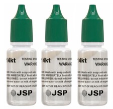 JSP® 14K Gold Testing Acid Solution – Yellow & White Gold Tester | 3-PK