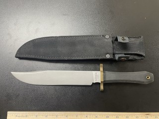 Gerber Australian Fixed Blade Bowie Knife Coffin Handle (Model 5978?)