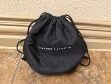 Sharper Image Drawstring Storage Bag Black 6.5" x 6"