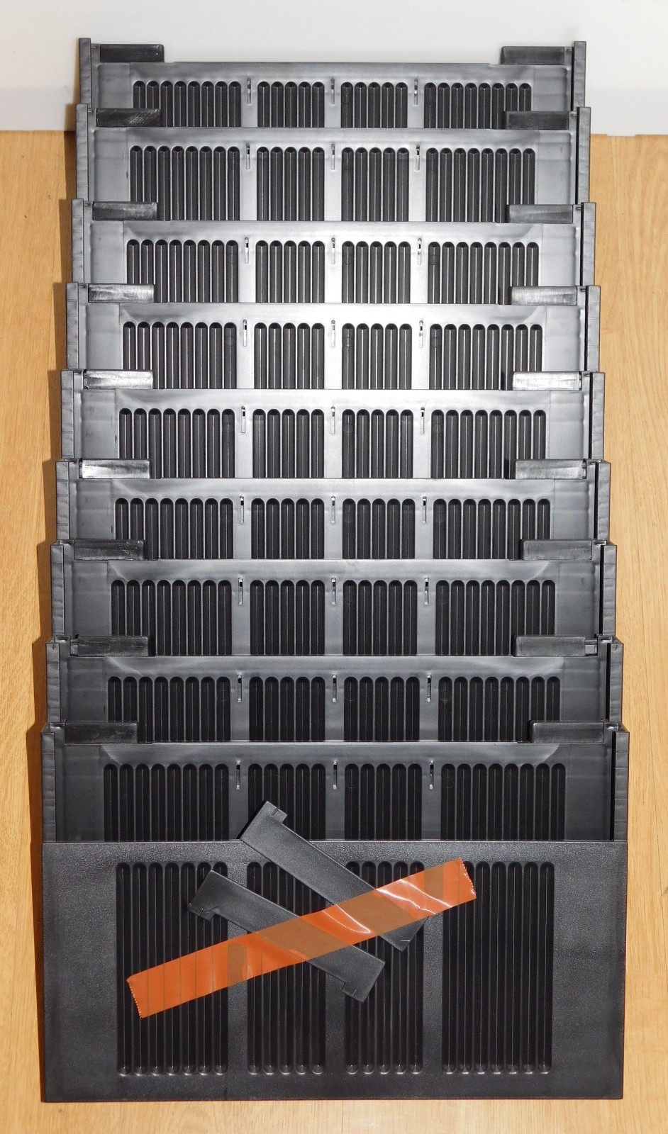 Schrägfächer Schrägablage 9x Schubladeneinteilung DIN A4 für Bene Rollcontainer