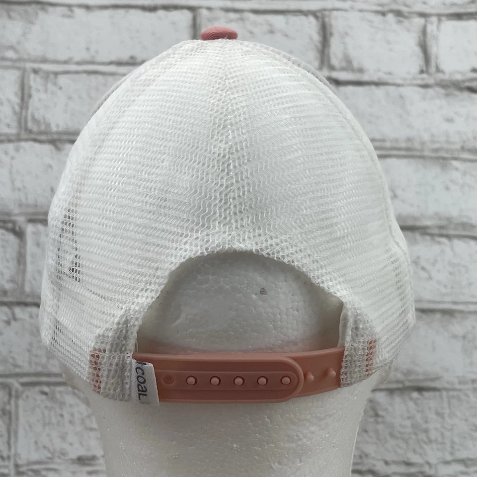 Parche bordado carbón para mujer rosa blanco lona Snapback camionero sombrero gorra Foto 4 de 4