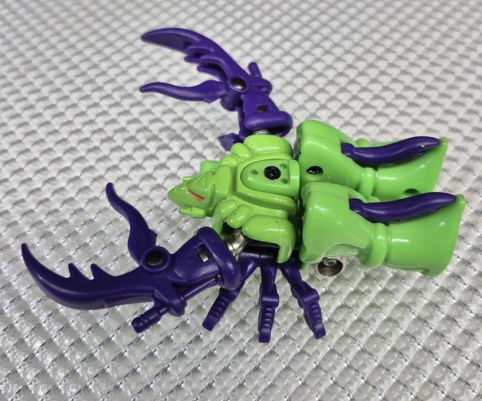 GoBots Creepy Action Figure Purple & Green 1980s Nostalgic Toy MRD-104 - Image 2 of 4