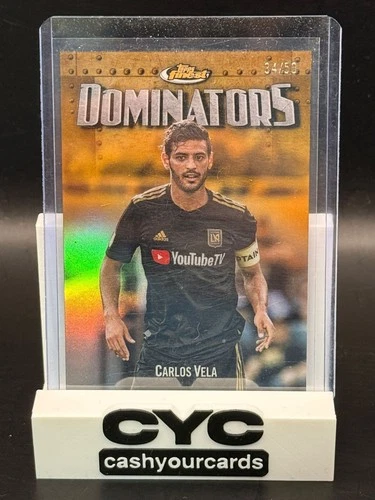 Carlos Vela Dominators Gold /50 #DO-09 2024 Topps Finest Major League Soccer