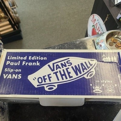 Vintage Paul Frank Julius Vans, Mens, 2001 Slip-on Sneakers 