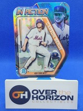 2025 Bowman Draft Chrome Baseball Carson Benge In Action Die Cut Mets RC