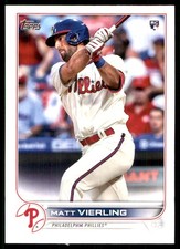 Matt Vierling 2022 Topps Chrome #181 Phillies MLB READ FREE SHIP AutographDen