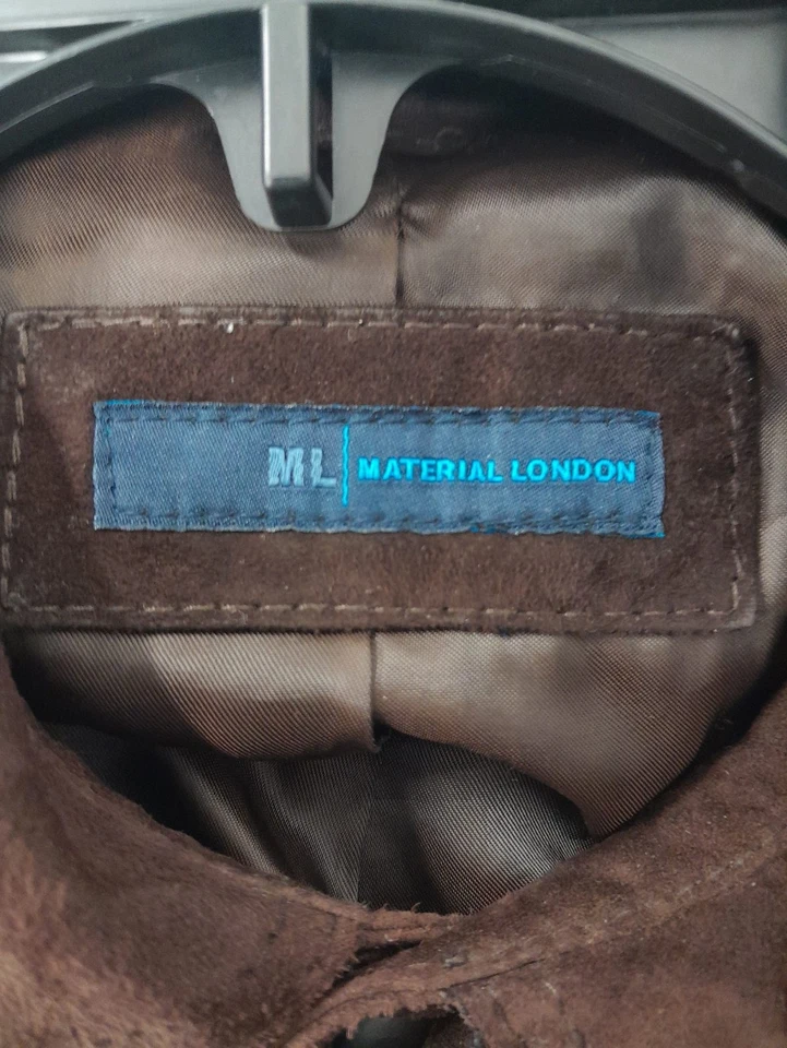 Camisa abotonada Material London marrón talla XL para hombre Foto 3 de 3