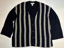 VTG 90s Escadrille Knit Cosby Cardigan Grandpa Nerd Sweater Men’s Oversized M