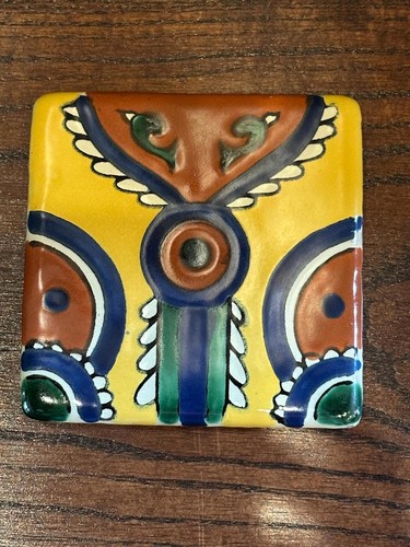 Hand Painted Mexican Tiles: Southwest Cobalt Blue 4x4