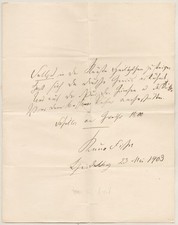 Kuno Fischer Philosopher Autograph Manuscript Schiller Quote 1903
