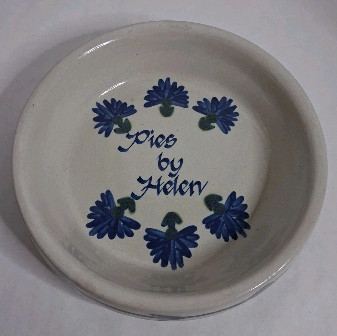 Louisville Stoneware KY Pies by Helen 9" Pie Dish Plate Baker Made in USA