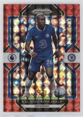 2022-23 Panini Prizm Premier League Red Mosaic Prizm Kalidou Koulibaly #113 g7c