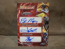 2025 Leaf Baseball Nation Montgomery/Tibbs III/Payne Auto Orange Shimmer 2/2