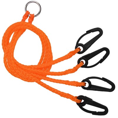 4 Arm Crab Trap Harness with Durable Plastic Hooks for Sailing Fishing Orange...