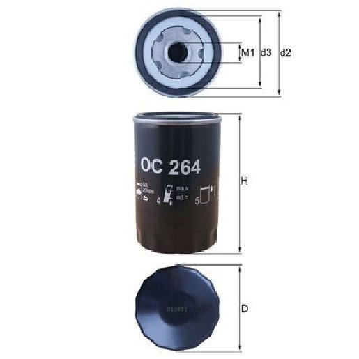 ÖLfilter FüR Audi TT 8N 1.8 98 Bis 06 Mahle ATW AVV-image