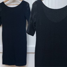 Banana Republic Sheath Dress Black Whimsigoth Lined Womens 4P Office Club Sexy