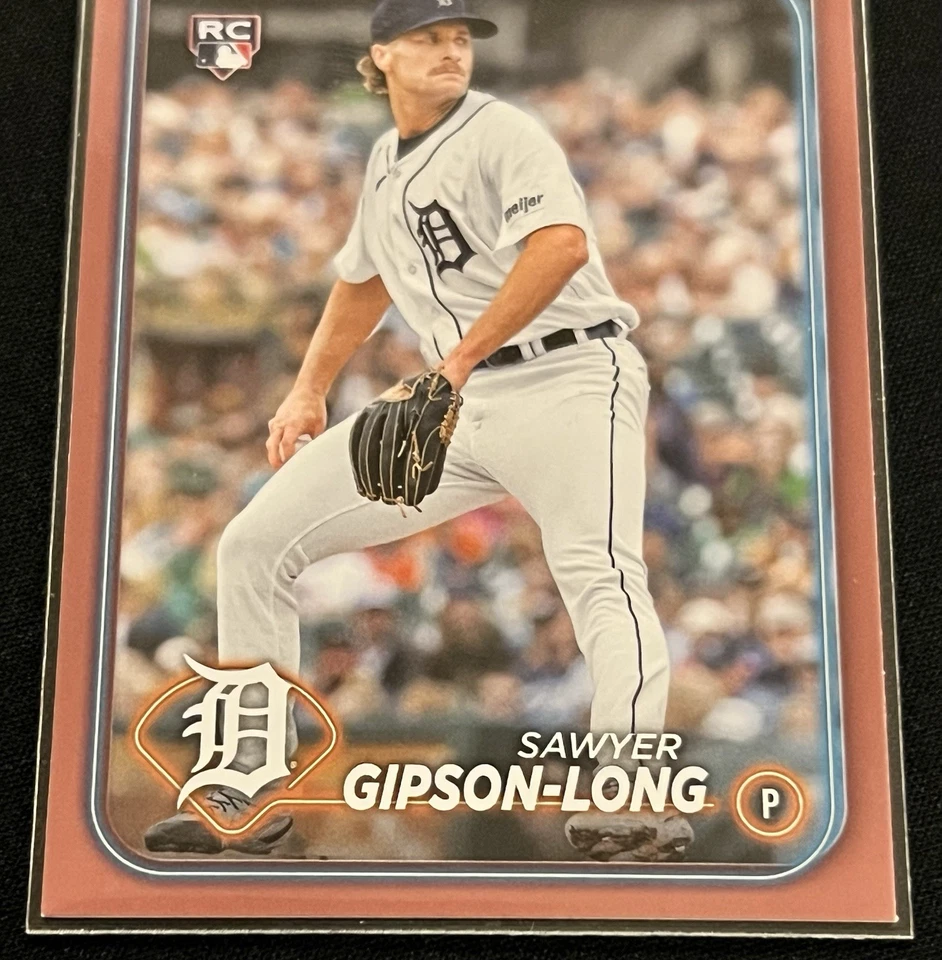 2024 Topps Series 2 Sawyer Gipson-Long #616 Mother’s Day Parallel /50 Tigers RC - Image 3 of 4