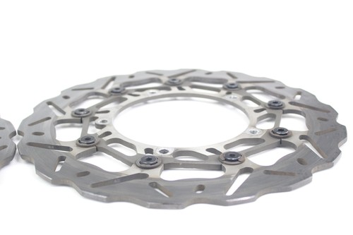 08-16 YAMAHA YZF R6 BREAKING FRONT LEFT RIGHT BRAKE ROTORS DISCS G8 - Picture 19 of 22