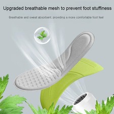 2pcs Unisex Memory Foam Orthopedic Insoles Deodorizing Insole Shoes Sports Ab