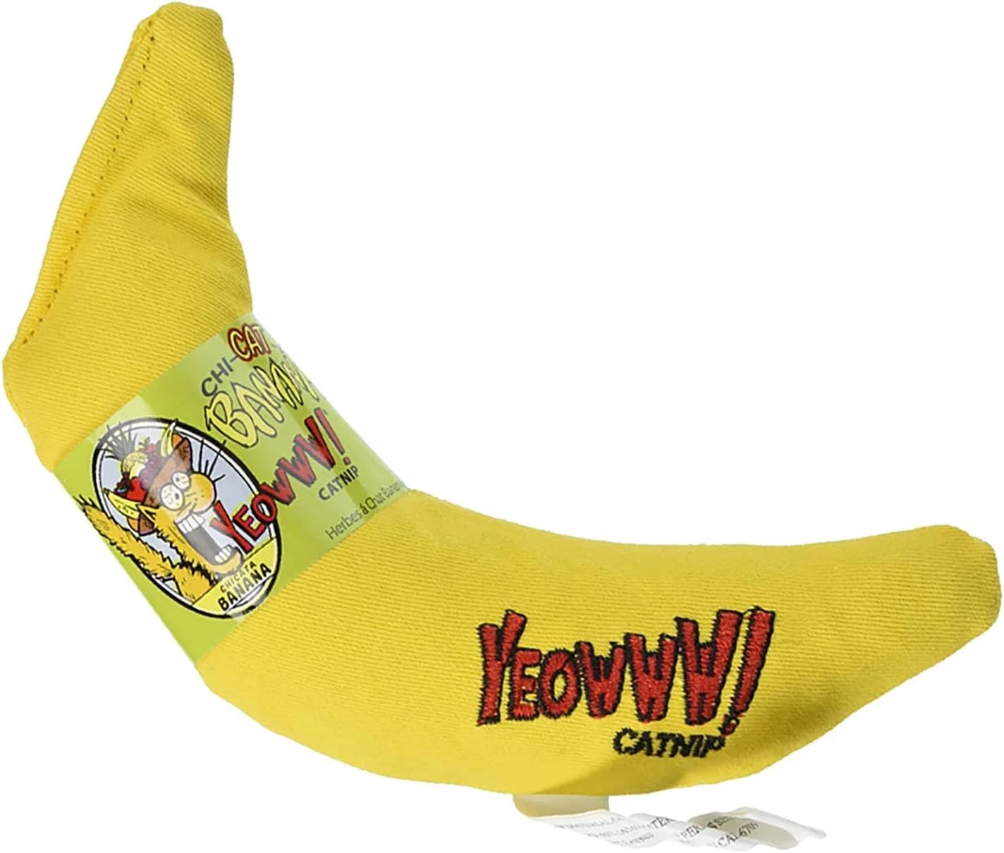 Yeowww 100% Organic Catnip Toy Yellow Banana 3 Pack