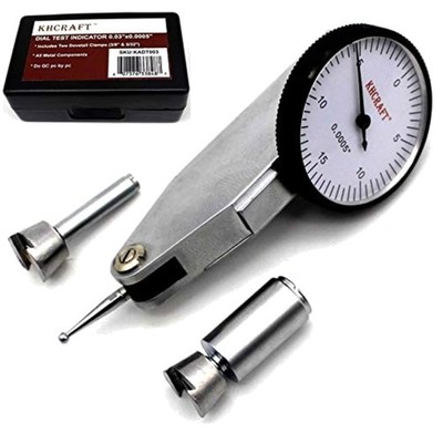 Precision Dial Indicator Set with 2 Steel Dovetail Clamps