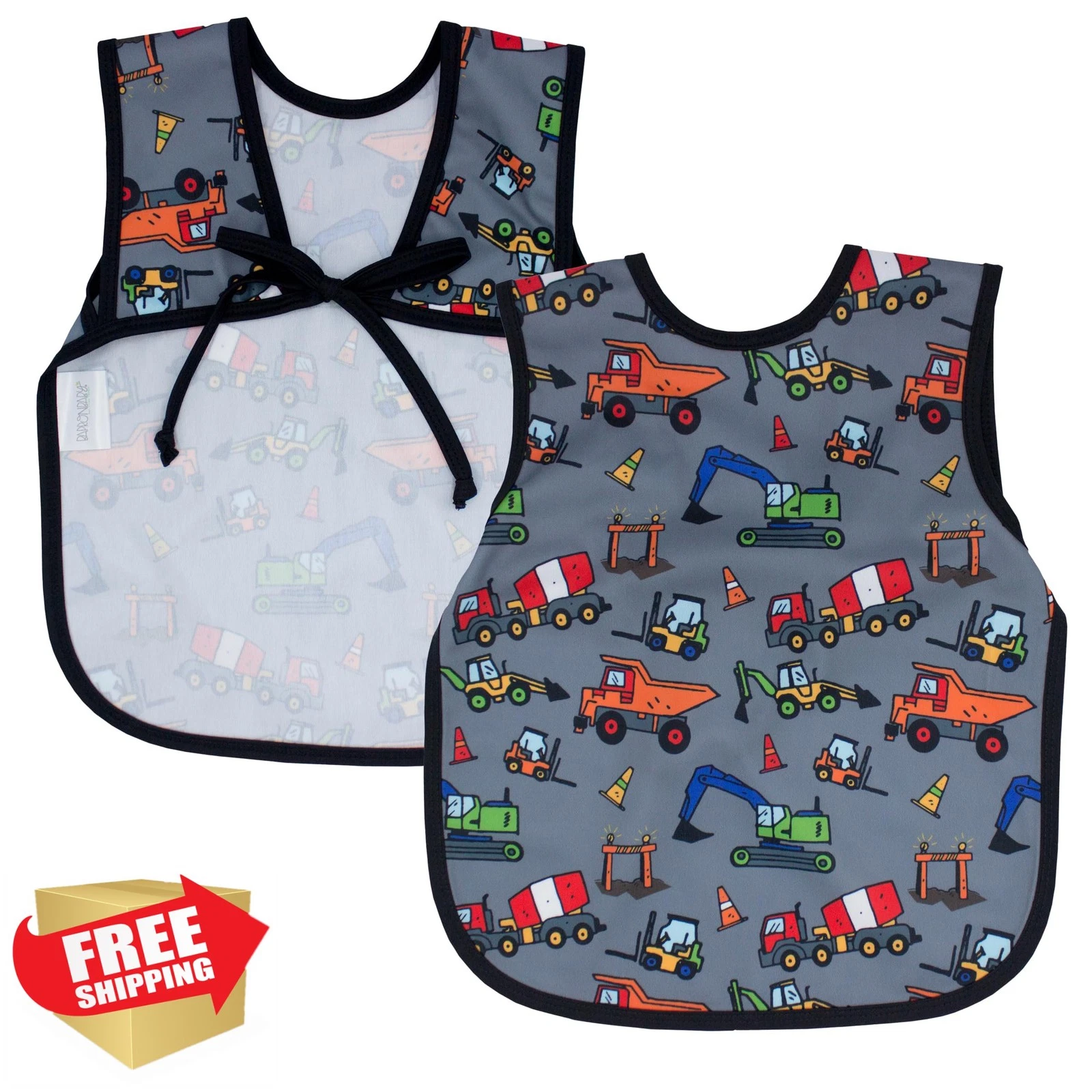 BapronBaby Construction Zone Bapron 6m-3T Bib