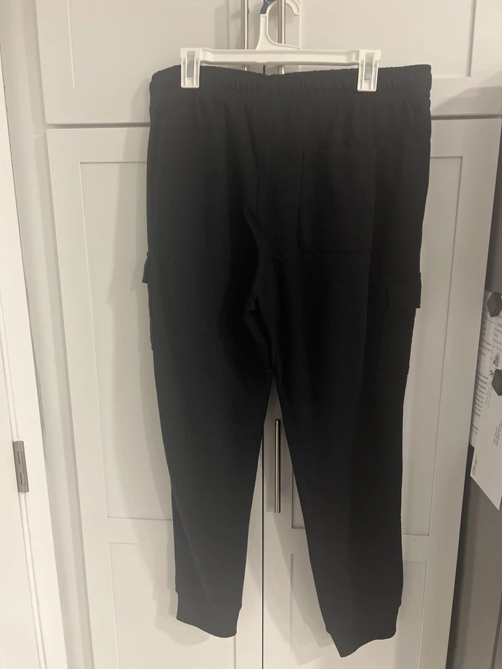 NUEVO Pantalones Jogger Goodfellow & Co. Para Hombre Negros Carga Pierna Cónica Talla Grande Foto 2 de 4