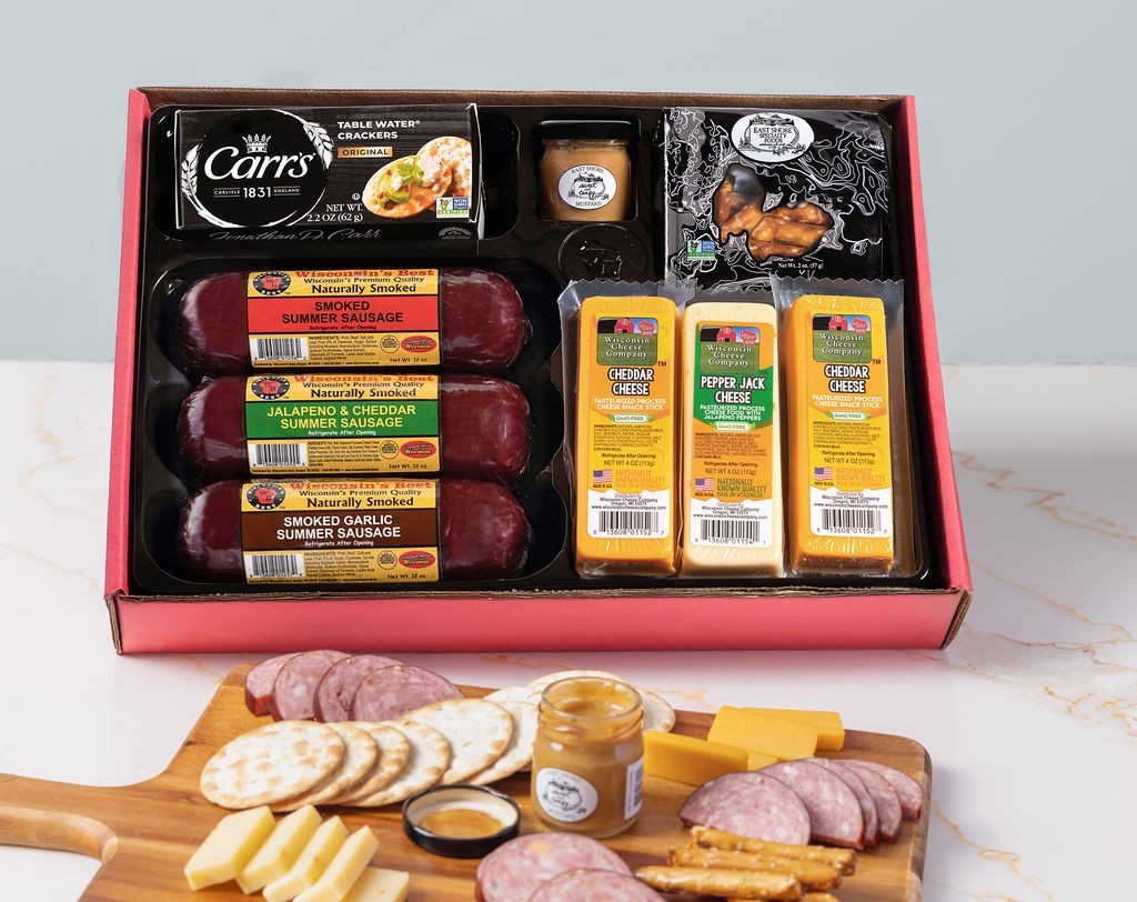 Wisconsin's Best - Ultimate Party Cheese & Sausage Gift Box 
