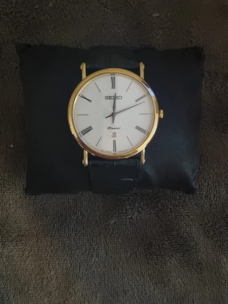SEIKO PREMIER GOLD PLATED QUARTZ WATCH REF 7N69 0CA0