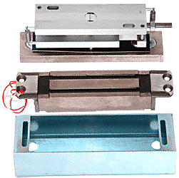 Electromagnetic Mortised Floor Mount Shear Lock - 3000 Pound Holding Force - Picture 1 of 1