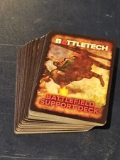 49 Battletech Mercenaries Battlefield Support Deck Cards Kickstarter