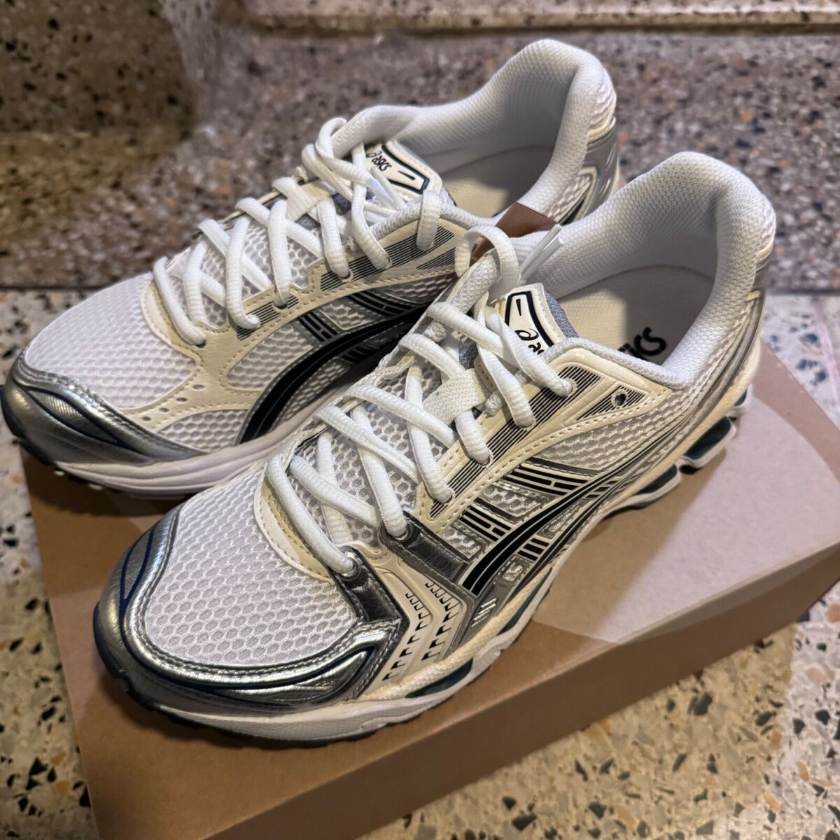 ASICS Women's Gel-Kayano 14 White Midnight Sneaker 1202A056 ASICS Women's Gel-Kayano 14 White Midnight Sneaker 1202A056
