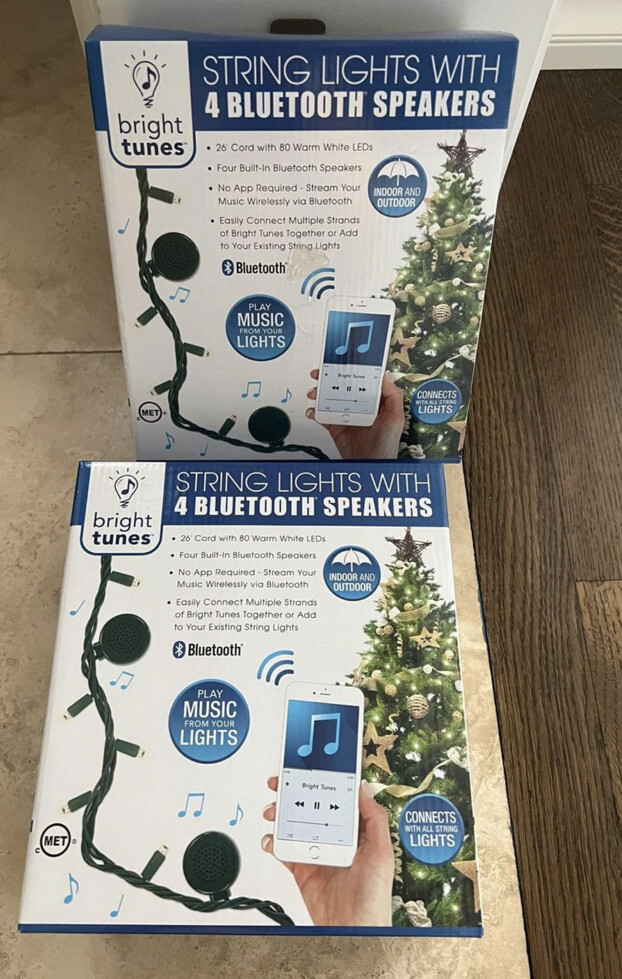 Innovative Technology Bright Tunes String Lights with Blueto