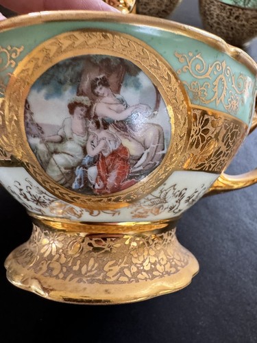 24 Karat Gold Le Mieux, TK Thun Bohemia & Victoria Czechoslovakia Antique China - Picture 11 of 24