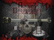ADAMS DRIVESHAFT EXTREME DUTY JEEP JK FRONT 1350 CV DRIVESHAFT SOLID U-JOINT 