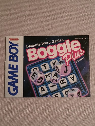 Boggle Plus (Nintendo Game Boy, 1992) MANUAL ONLY.  - Bild 1 von 4