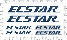 Ecstar Laminated Stickers Moto Gp Sponsor Motorcycle Suzuki Quality Decals Set