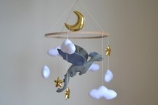 Dragon baby mobile, fantasy legend nursery, baby mobile boy girl 2024