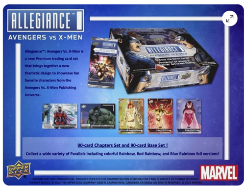 2023 Upper Deck Marvel's Allegiance: Avengers vs X-Men Hobby Box Factory Sealed - Picture 1 of 6