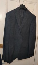 John Varvatos Collection   Charcoal Plaid Two Button Notch Lapel Suit
