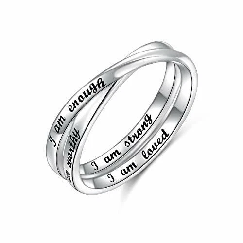 Inspirational rings sterling silver sale