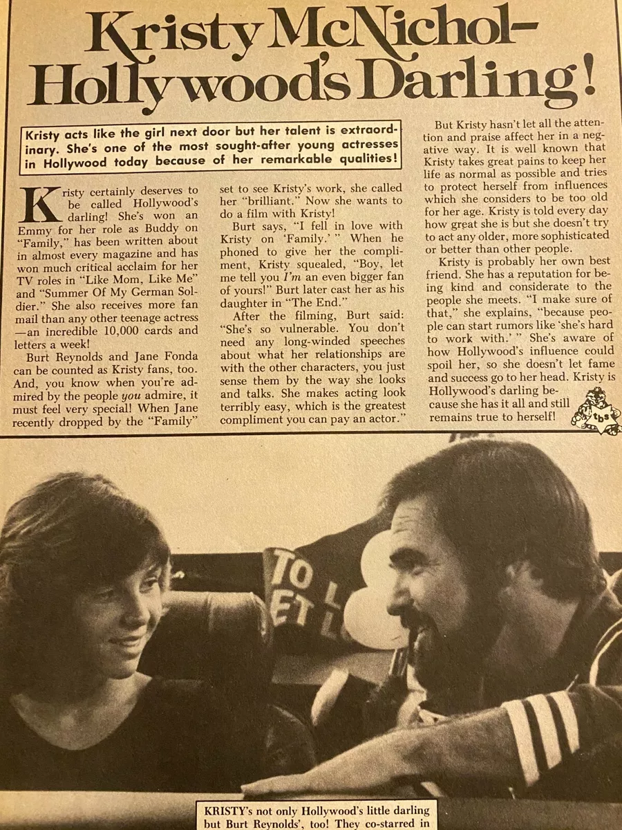 Kristy McNichol, Full Page Vintage Clipping